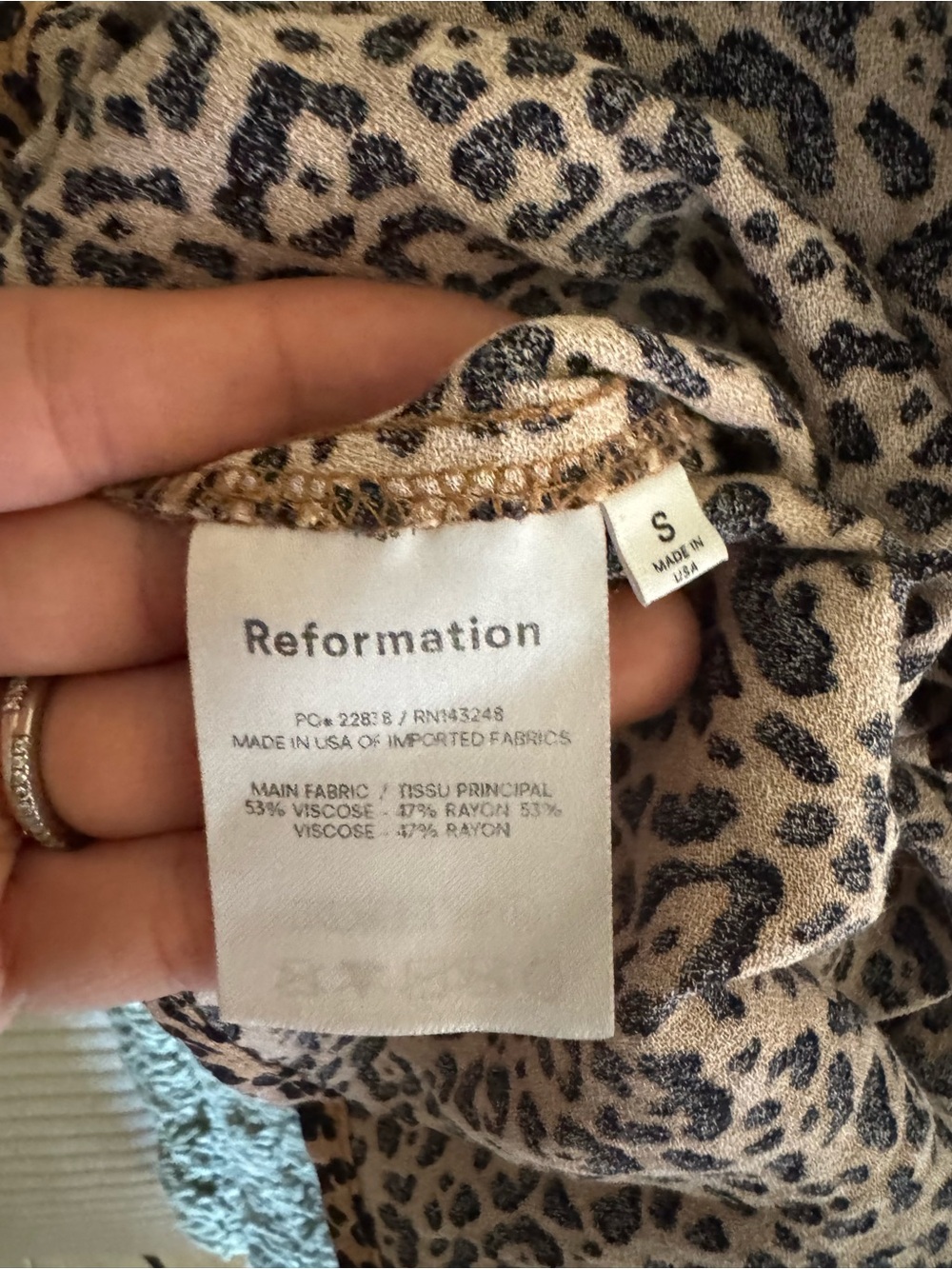 Reformation Leopard Print Mini Dress - Brown & Black - Picture 6 of 6